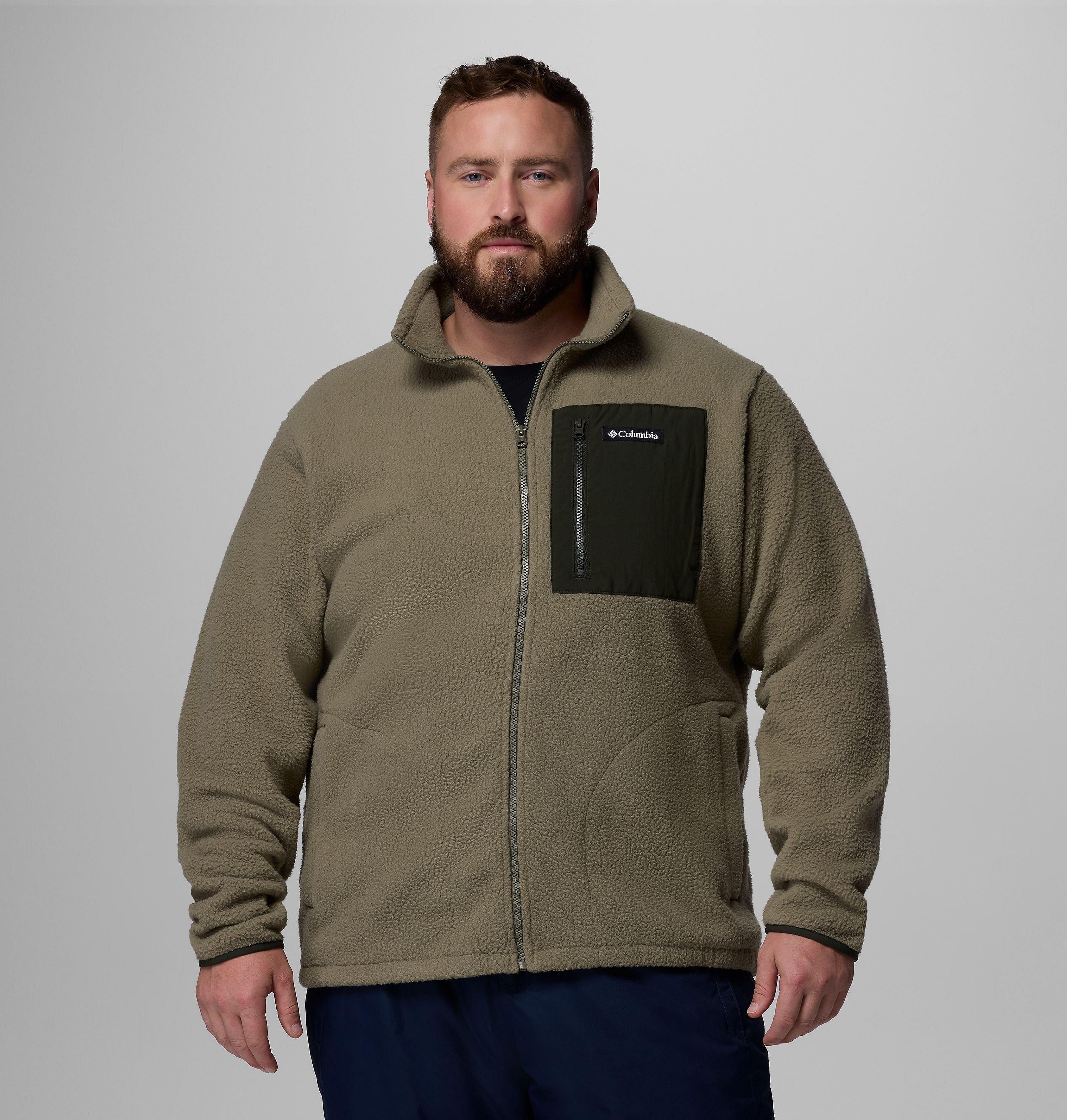 Columbia Men's Jasper Ridge  Pebbled Full Zip Fleece - Big-