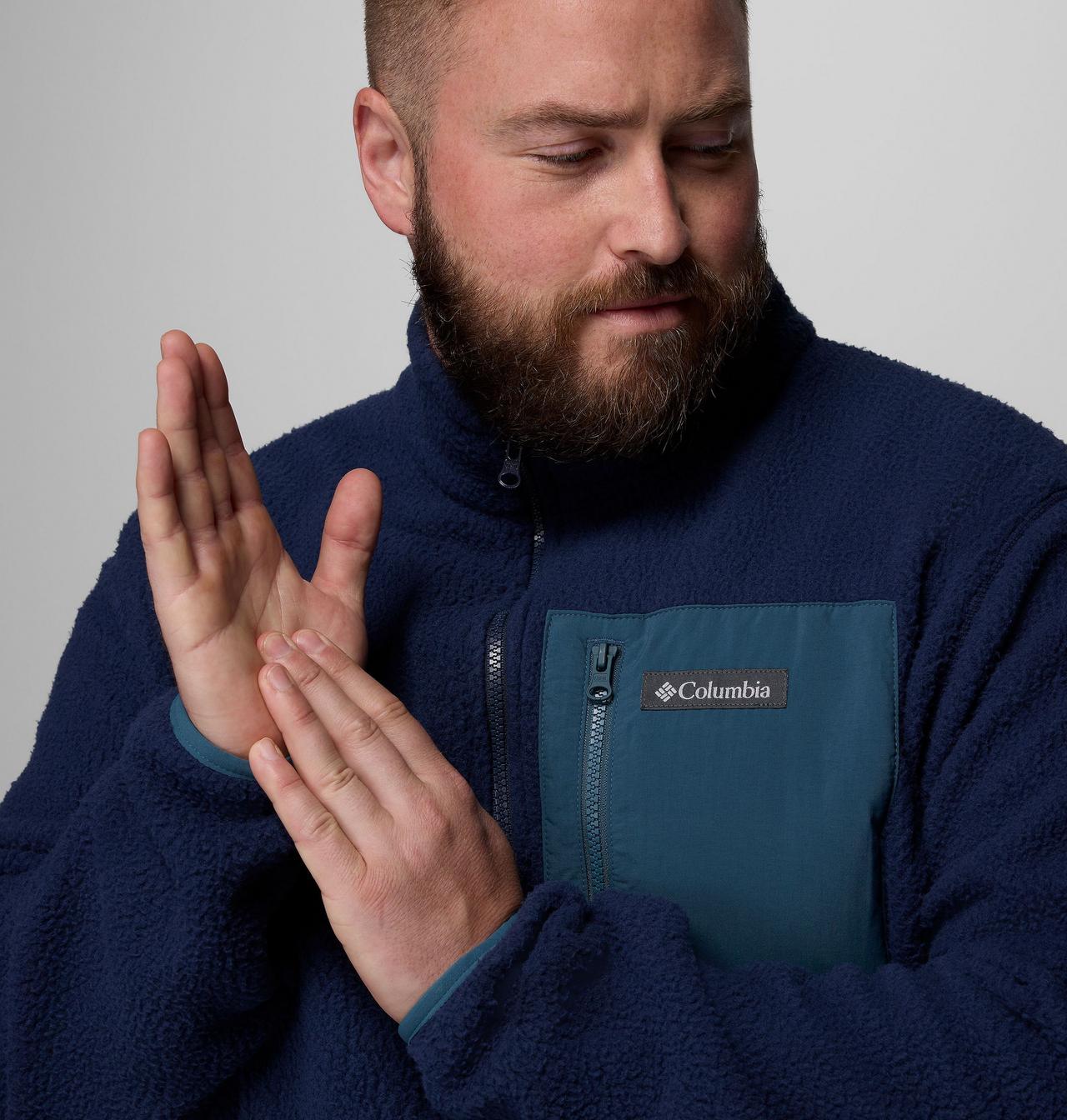 Men's Jasper Ridge™ Pebbled Full Zip Fleece - Big 6