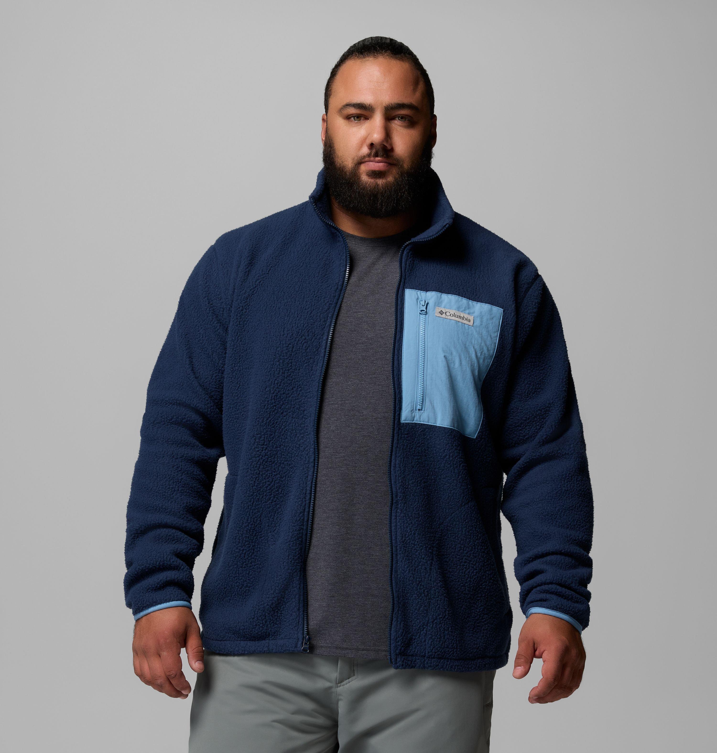 Men's Jasper Ridge Pebbled Full Zip Fleece - Big | 465 | 6X 5