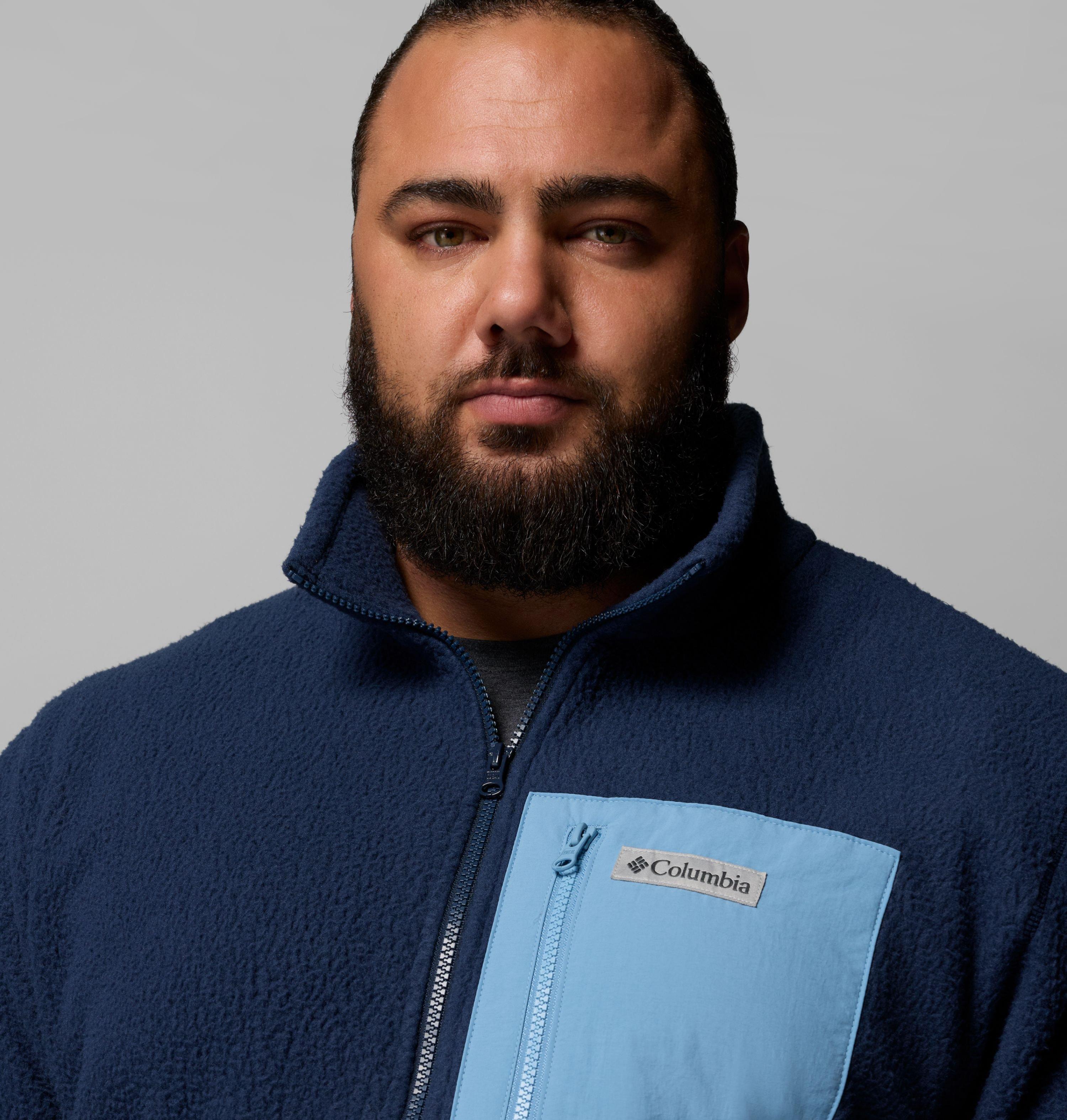 Men's Jasper Ridge Pebbled Full Zip Fleece - Big | 465 | 6X 6