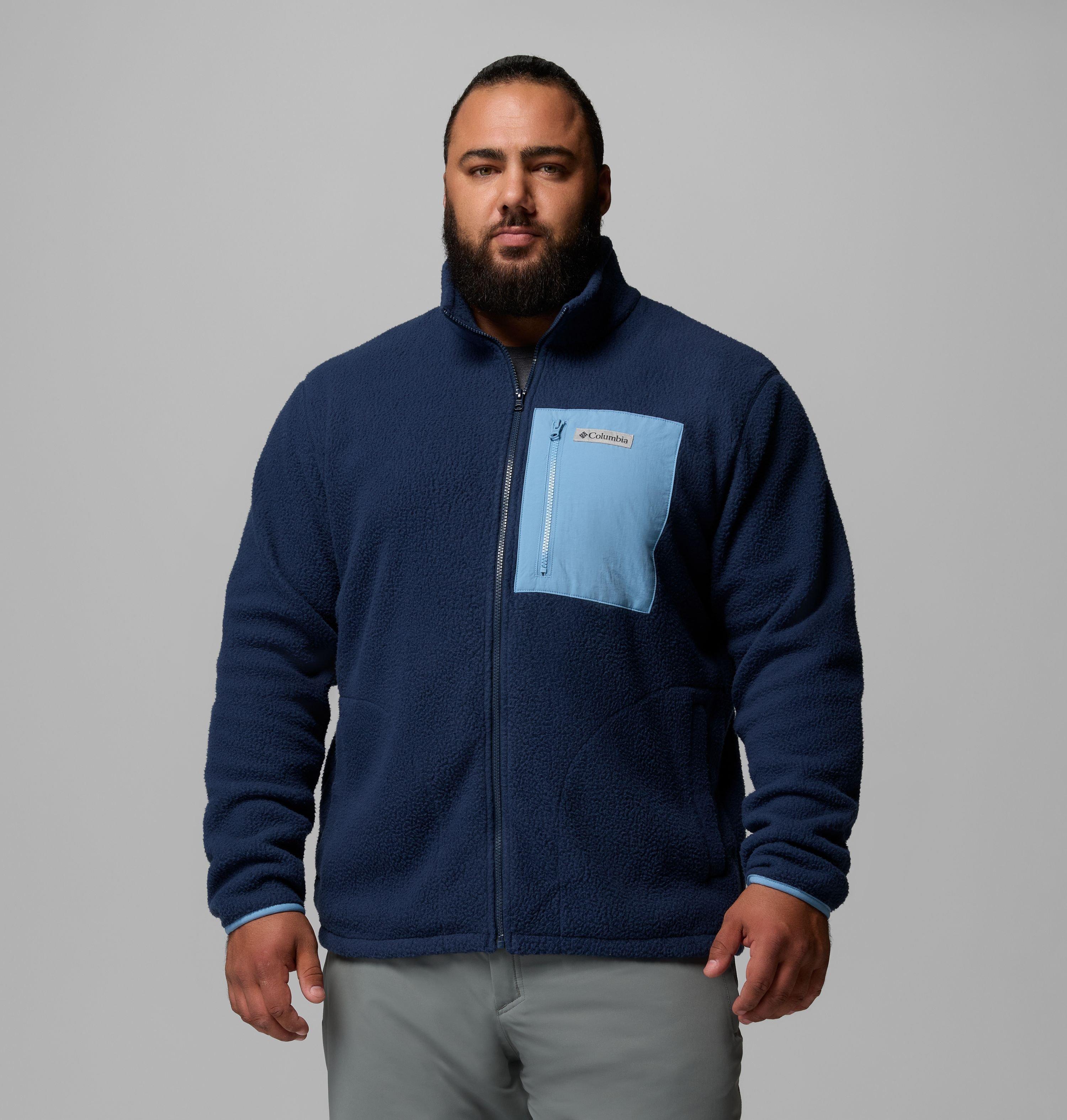Men's Jasper Ridge Pebbled Full Zip Fleece - Big | 465 | 6X 1