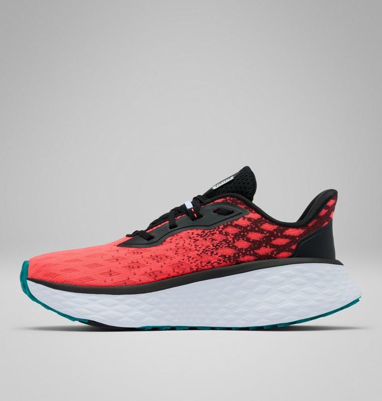 Women's Konos Elevate Running Shoe, Color: Neon Sunrise, Teal Chloride, image 6