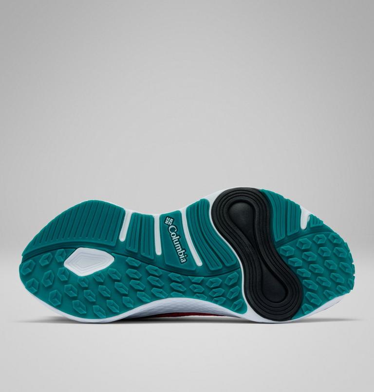 Women's Konos Elevate Running Shoe, Color: Neon Sunrise, Teal Chloride, image 5