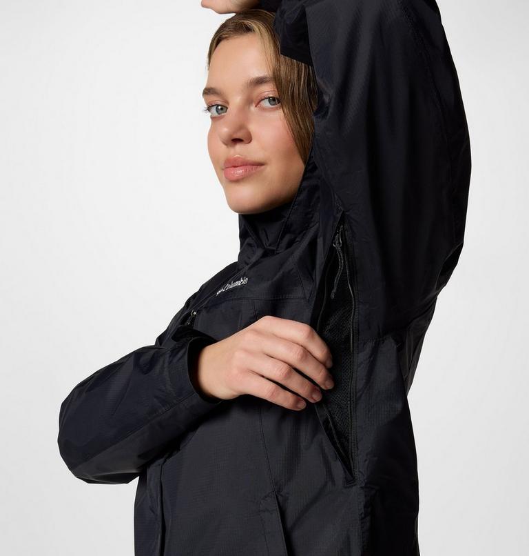 Veste Imperm&eacute;able Compactable Pouration II Femme, Color: Black, image 7