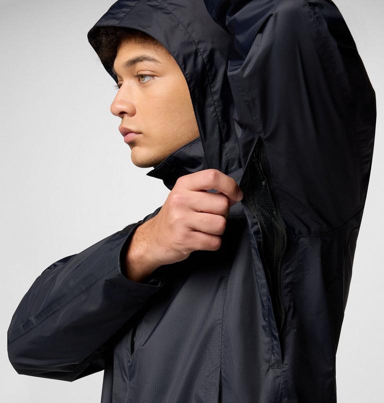Men's Pouration II Jacket, Color: Black, image 6