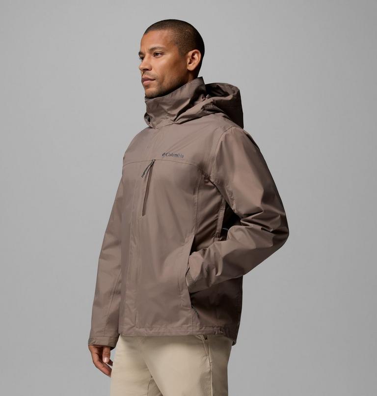 Men's Pouration II Packable Waterproof Jacket, Color: Iron, image 4