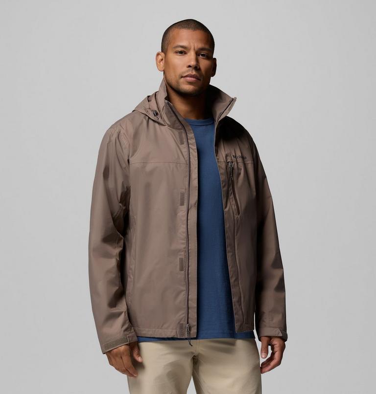 Men's Pouration II Packable Waterproof Jacket, Color: Iron, image 5