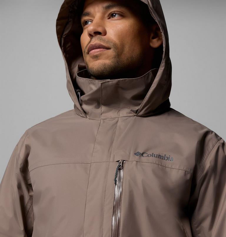 Men's Pouration II Packable Waterproof Jacket, Color: Iron, image 6