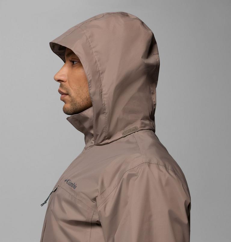 Men's Pouration II Packable Waterproof Jacket, Color: Iron, image 7