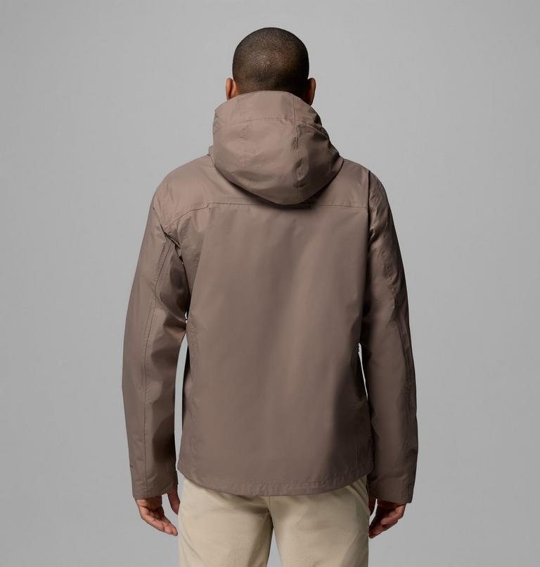 Men's Pouration II Packable Waterproof Jacket, Color: Iron, image 3