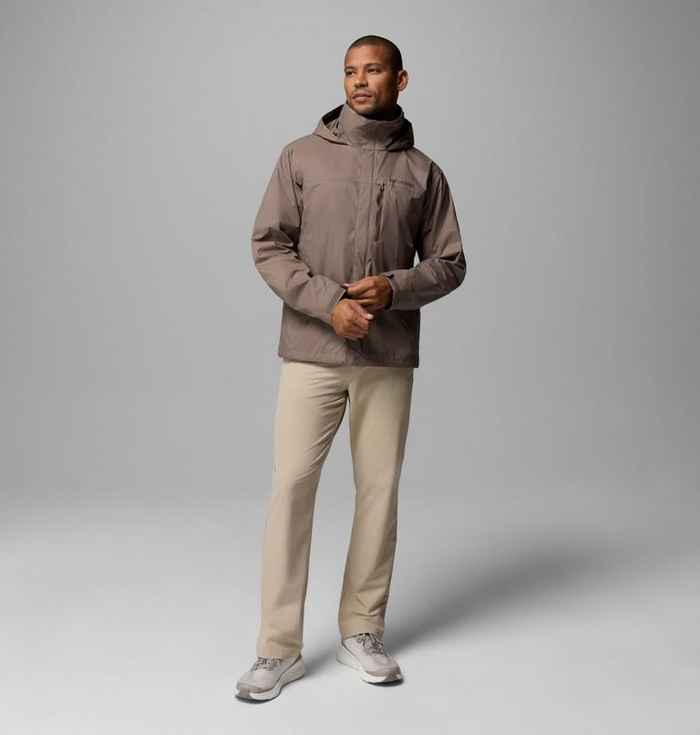 Men's Pouration II Packable Waterproof Jacket, Color: Iron, image 2