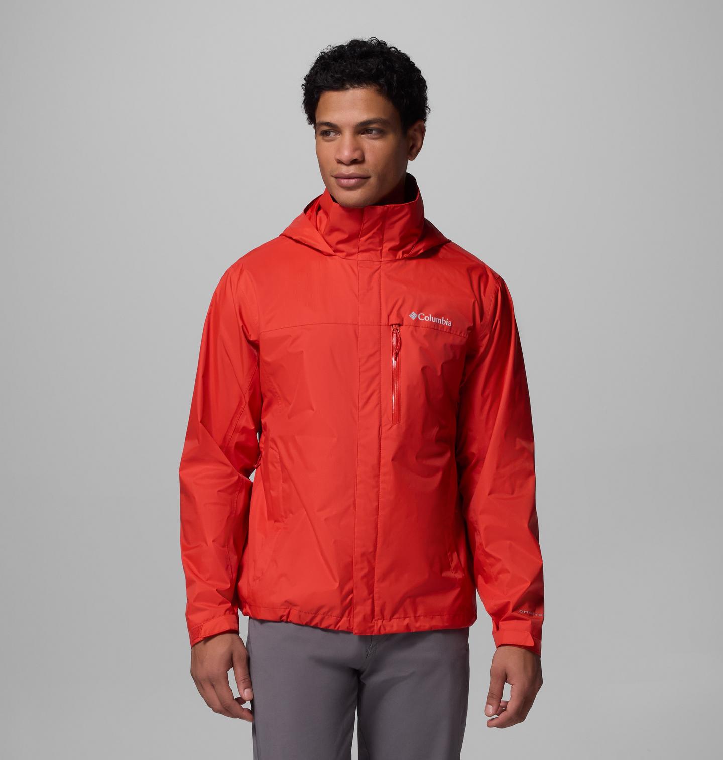 Мужская куртка Columbia Pouration II Rain Jacket - Tall, цвет: Super Sonic — фото 1