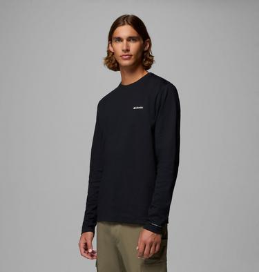 Men's Planetary Point Long Sleeve Technical Graphic T-Shirt, Color: Black, LC Gem Columbia, image 12