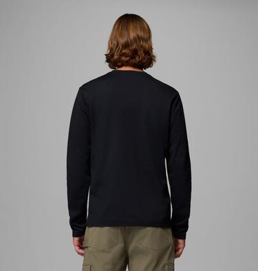 Men's Planetary Point Long Sleeve Technical Graphic T-Shirt, Color: Black, LC Gem Columbia, image 11