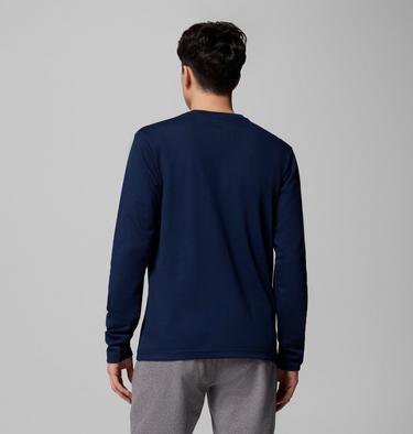 Men's Planetary Point Long Sleeve Technical Graphic T-Shirt, Color: Collegiate Navy, LC Gem Columbia, image 7