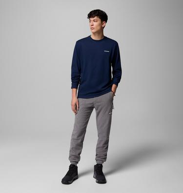 Men's Planetary Point Long Sleeve Technical Graphic T-Shirt, Color: Collegiate Navy, LC Gem Columbia, image 4