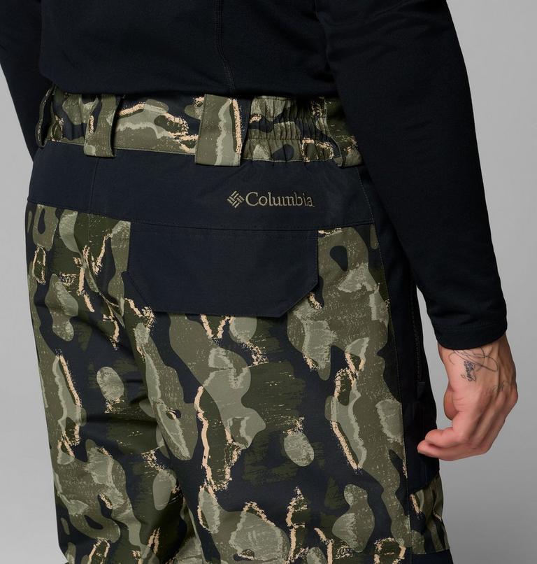 Pantalones impermeables de esquí con estampado Coreshot para hombre, Color: Greenscape Treebark Print, Black, image 5