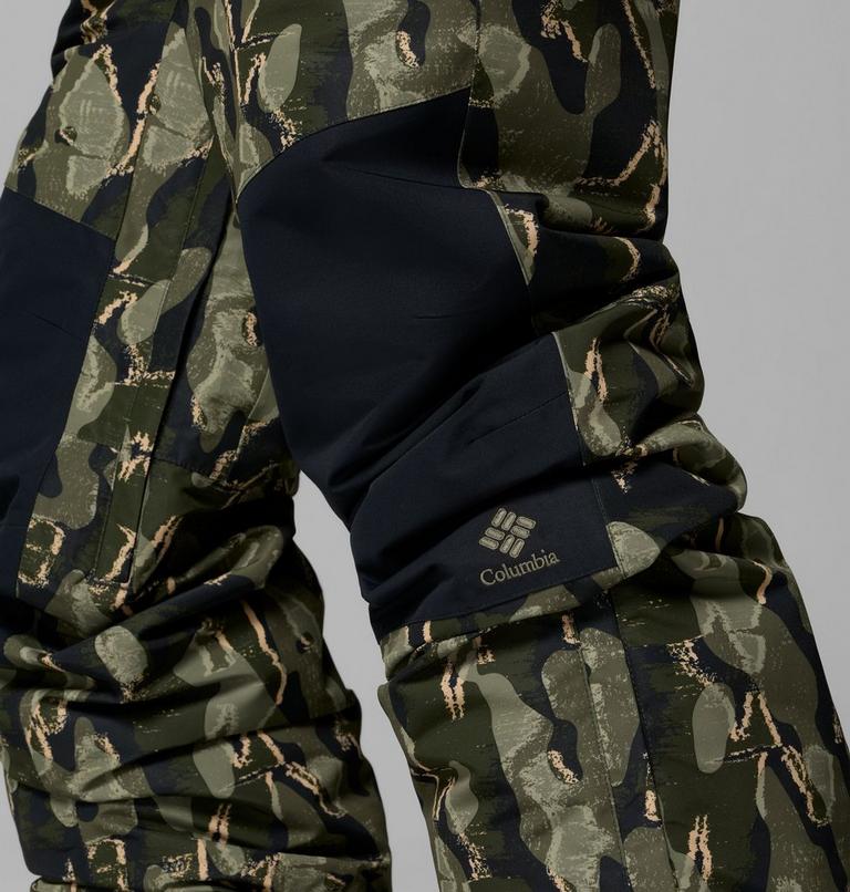 Pantalones impermeables de esquí con estampado Coreshot para hombre, Color: Greenscape Treebark Print, Black, image 8