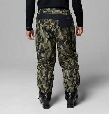 Men's Coreshot Printed Waterproof Ski Trousers, Color: Greenscape Treebark Print, Black, image 2