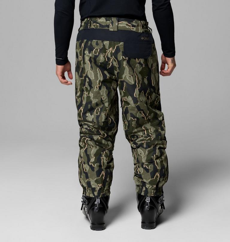 Pantalones impermeables de esquí con estampado Coreshot para hombre, Color: Greenscape Treebark Print, Black, image 2