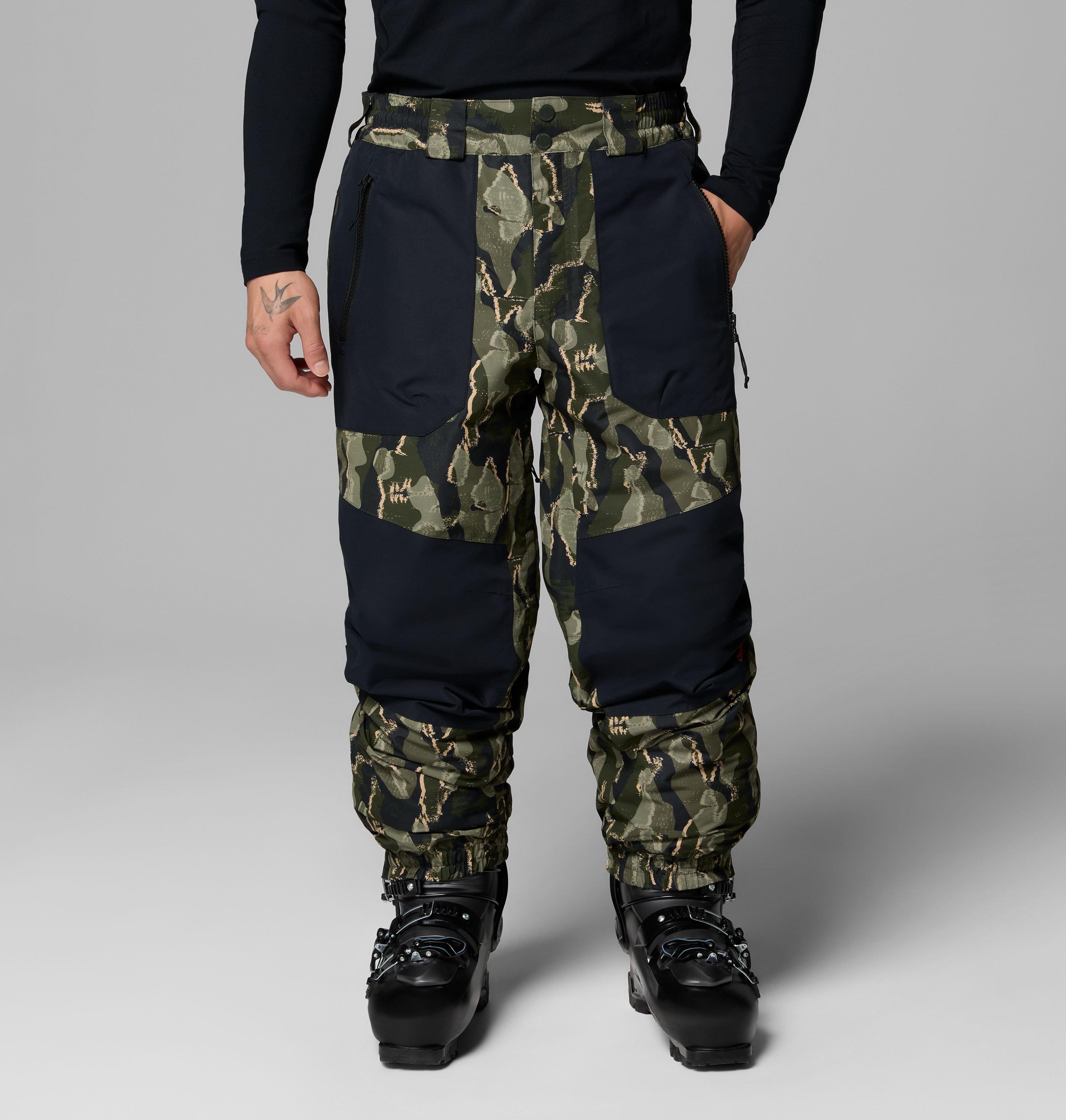 Columbia Sportswear Men's Green Columbia - Coreshot™ Printed Waterproof Ski Trousers - Scape Treebark Print, Black Medium