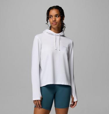 Women's Sun Trek Technical Hoodie, Color: White, image 5