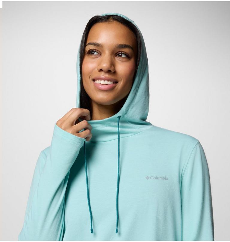 Women's Sun Trek Technical Hoodie, Color: Spray, image 4