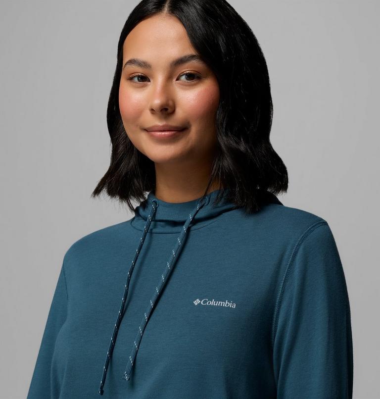 Women's Sun Trek Technical Hoodie, Color: Everblue, image 5