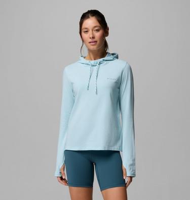 Women's Sun Trek Technical Hoodie, Color: Marine Light, image 5
