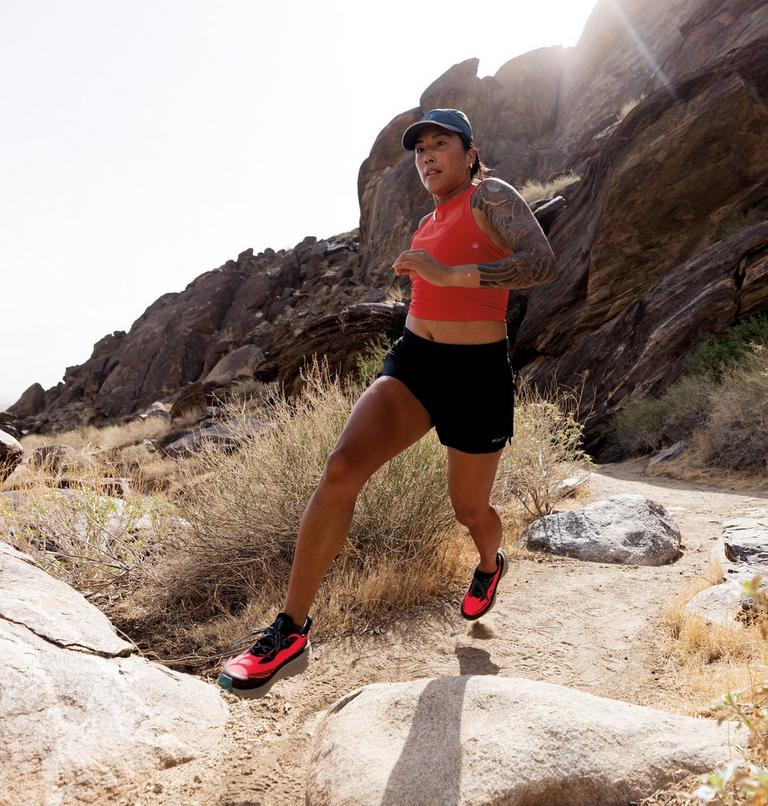 Women's Konos Trillium ATR Hiking Shoe, Color: Neon Sunrise, Teal Chloride, image 12