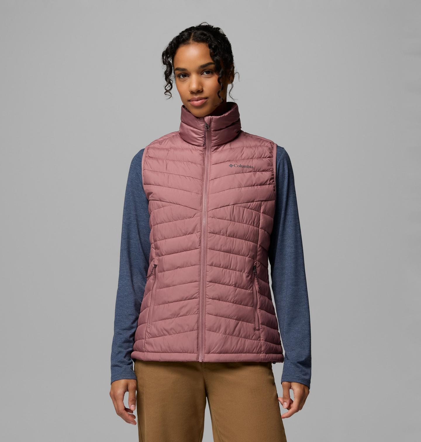 Женский жилет Columbia White Out 1.0 Vest, цвет: Инжирный — фото 1