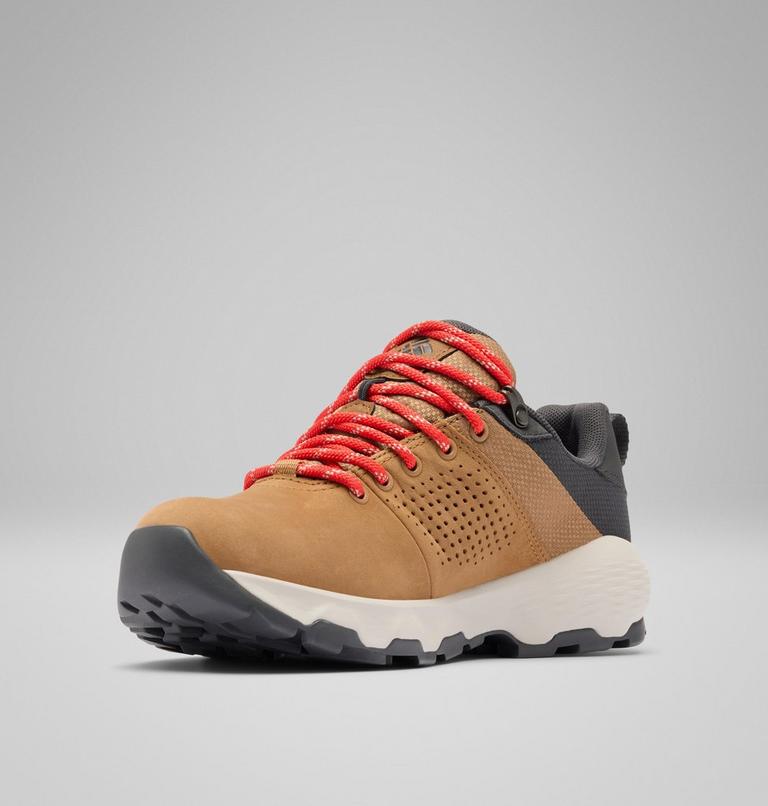 Women's Newton Nimble LTR Waterproof Shoe, Color: Elk, Poppy Red, image 7