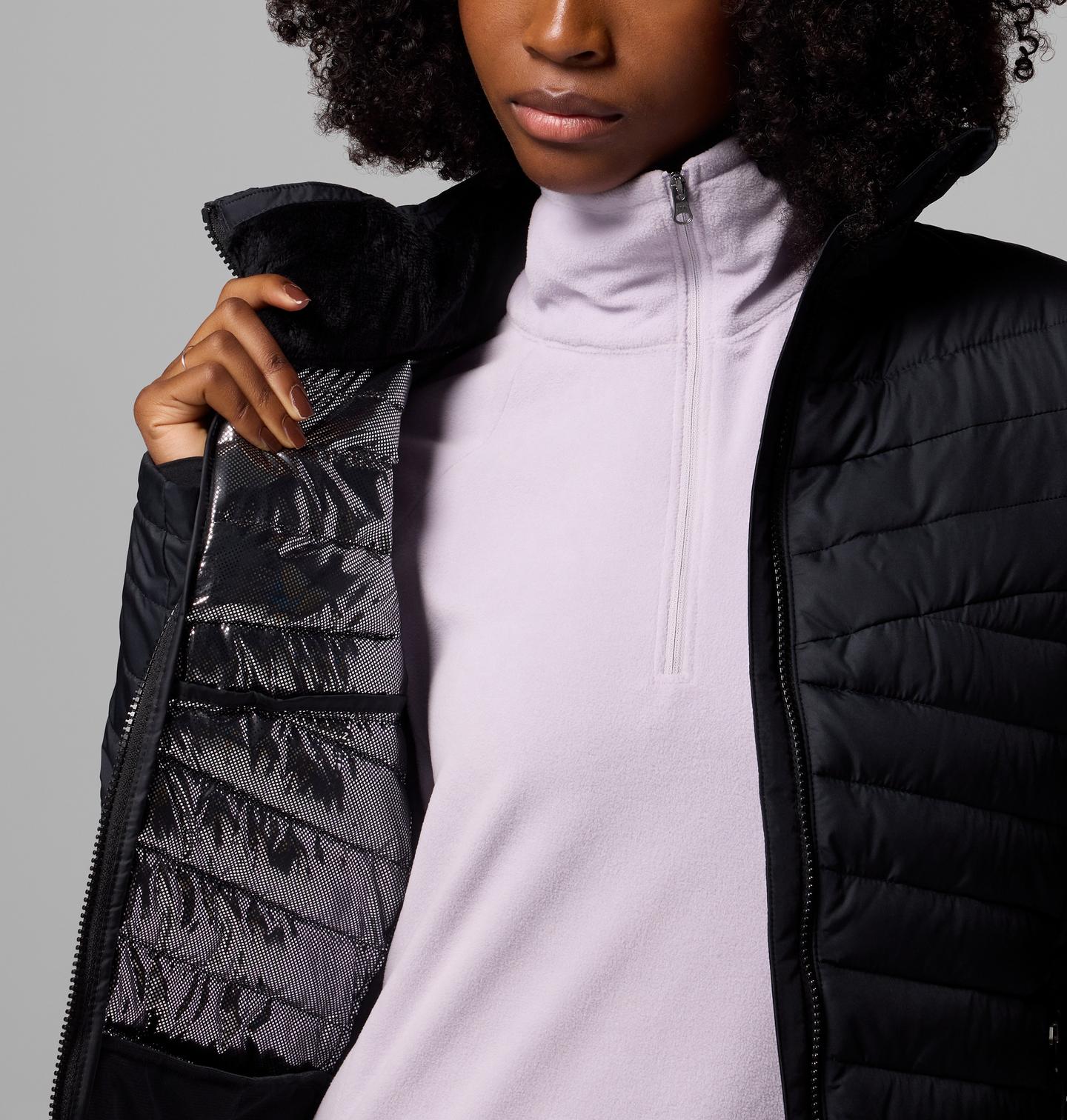 Женская куртка Columbia White Out 1.0 Jacket, цвет: Чёрный — фото 4