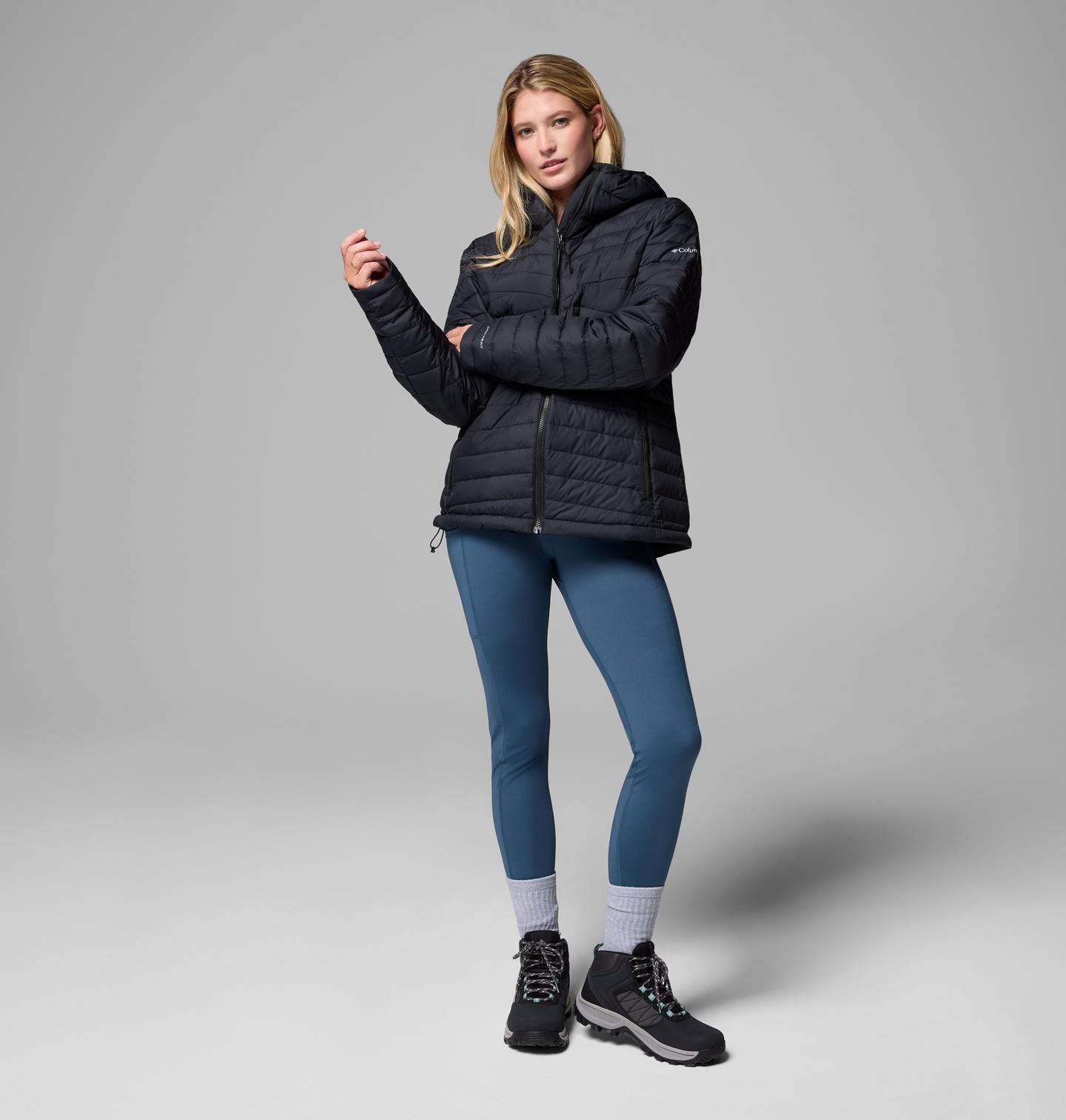 Женская куртка Columbia White Out 1.0 Hooded, цвет: Чёрный — фото 2