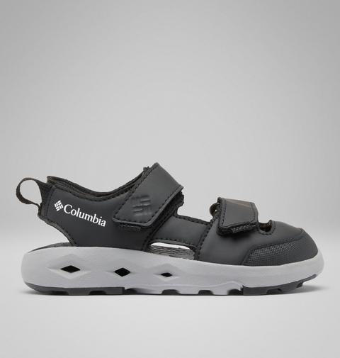 Детские сандалии Columbia Techsun Adventure PT Closed-Toe Sandal, цвет: Чёрный / Белый