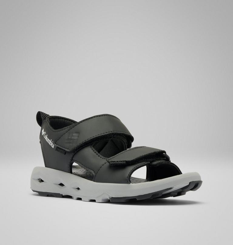 Youth Techsun Adventure Sandal, Color: Black, White, image 3