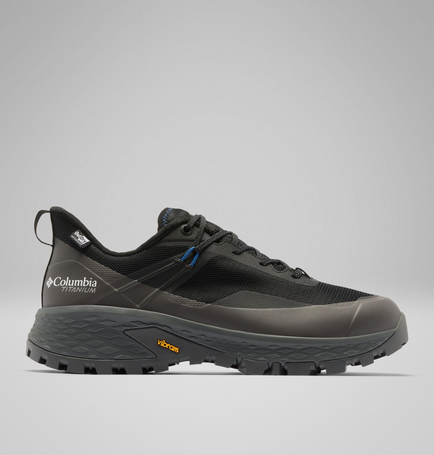 Мужские кроссовки Columbia Men's Tellurix Titanium OutDry, цвет: Чёрный / Синий — фото 1