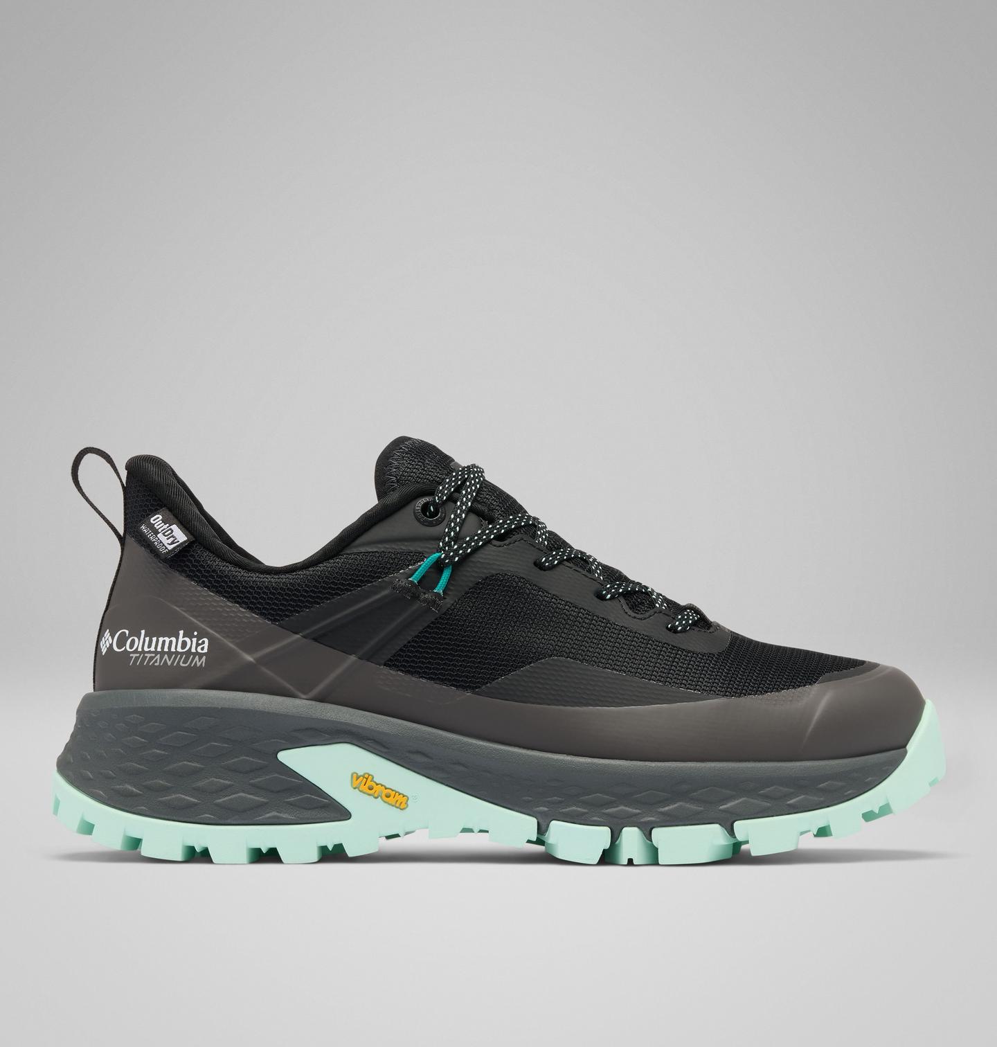 Женские кроссовки Columbia Tellurix Titanium OutDry, цвет: Чёрный / Голубой — фото 1