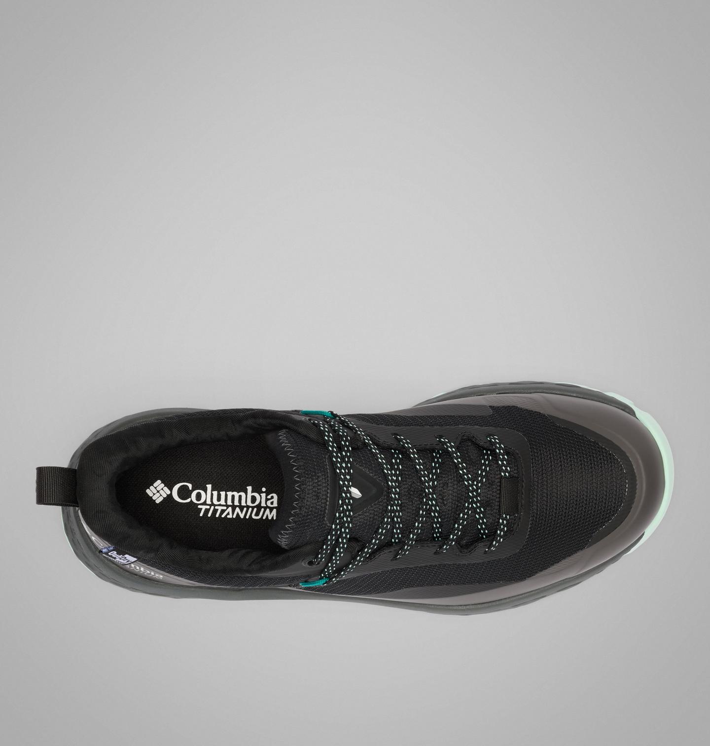 Женские кроссовки Columbia Tellurix Titanium OutDry, широкие, цвет: Чёрный / Голубой — фото 4