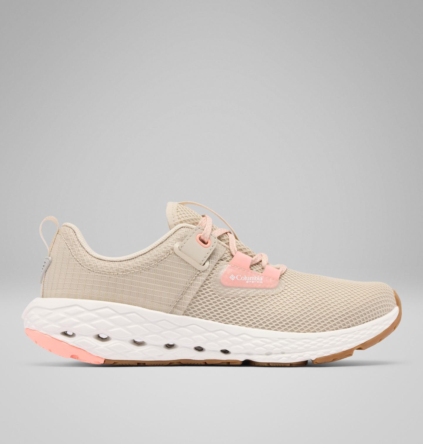 Женские кроссовки Columbia Women's PFG Tamiami 2 Shoe, цвет: Серо-бежевый / Розовый — фото 1