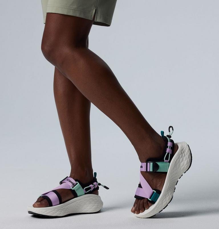 Women's Konos Elevate Strap Sandal, Color: Black, Sea Ice, image 10