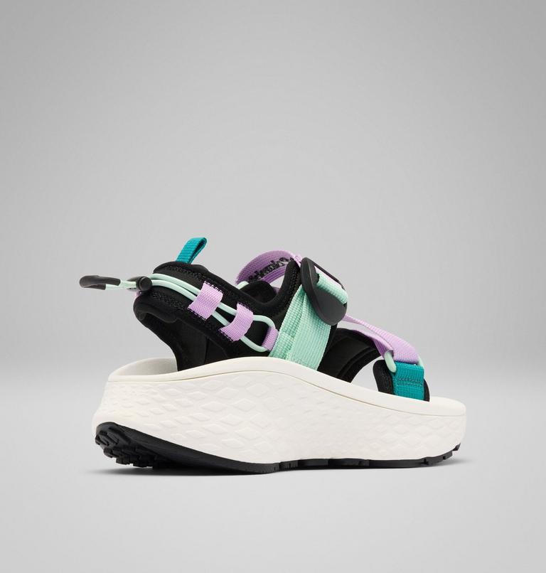 Women's Konos Elevate Strap Sandal, Color: Black, Sea Ice, image 9