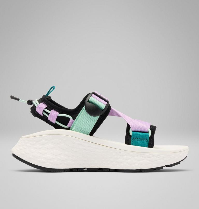 Women's Konos Elevate Strap Sandal, Color: Black, Sea Ice, image 1