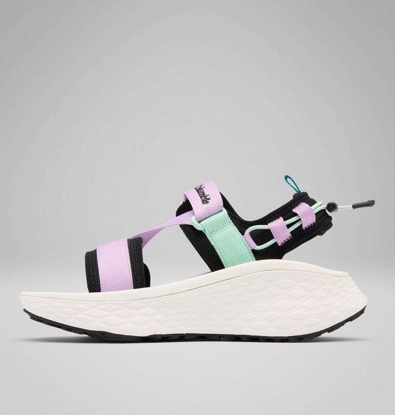 Women's Konos Elevate Strap Sandal, Color: Black, Sea Ice, image 6