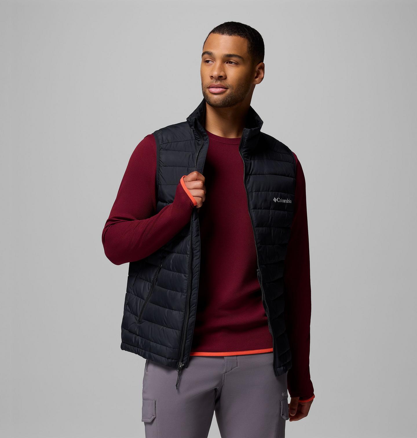 Мужской жилет Columbia White Out 1.0 Vest, цвет: Чёрный — фото 3