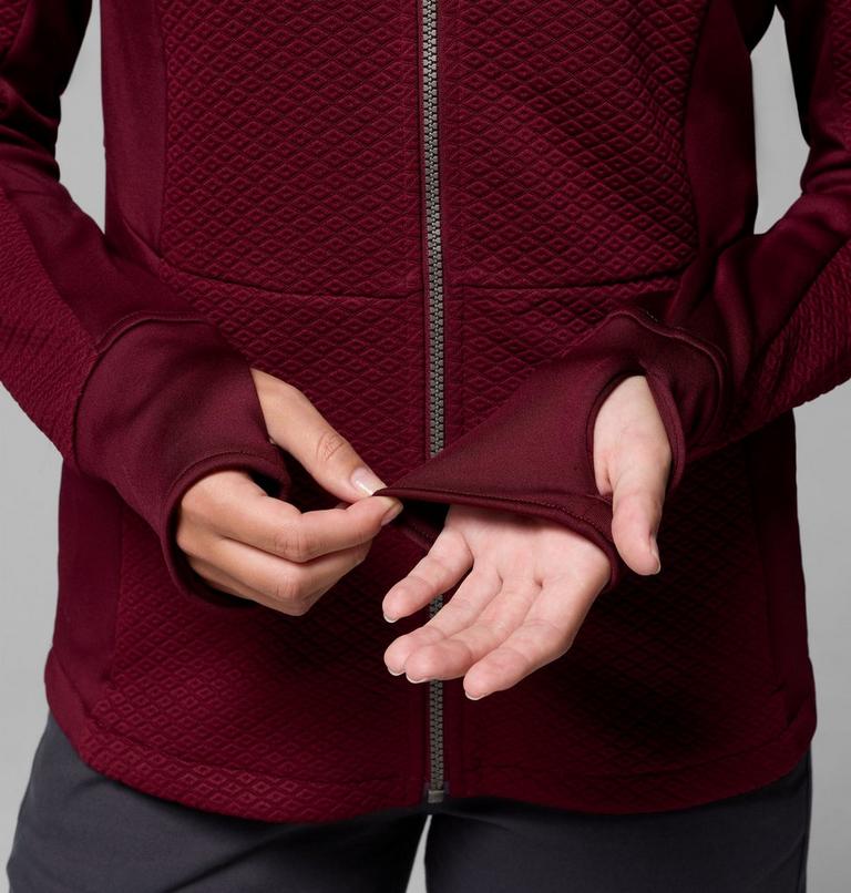 Women's Roffe Ridge III Fleece Jacket, Color: Rich Wine, image 7