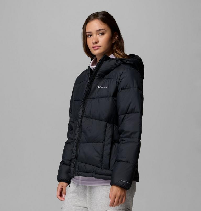 Women's Fivemile Butte Hooded Puffer Jacket, Color: Black, image 4