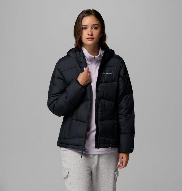 Women's Fivemile Butte Hooded Puffer Jacket, Color: Black, image 5