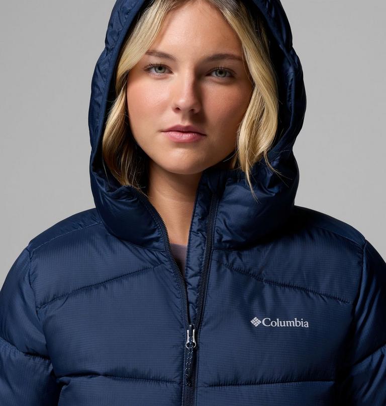 Women's Fivemile Butte Hooded Puffer Jacket, Color: Collegiate Navy, image 6