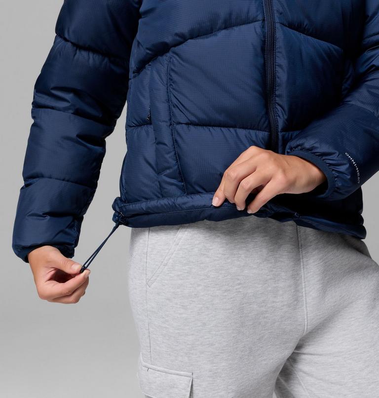 Women's Fivemile Butte Hooded Puffer Jacket, Color: Collegiate Navy, image 7